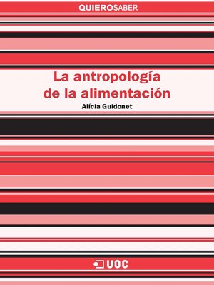 cover image of La antropología de la alimentación